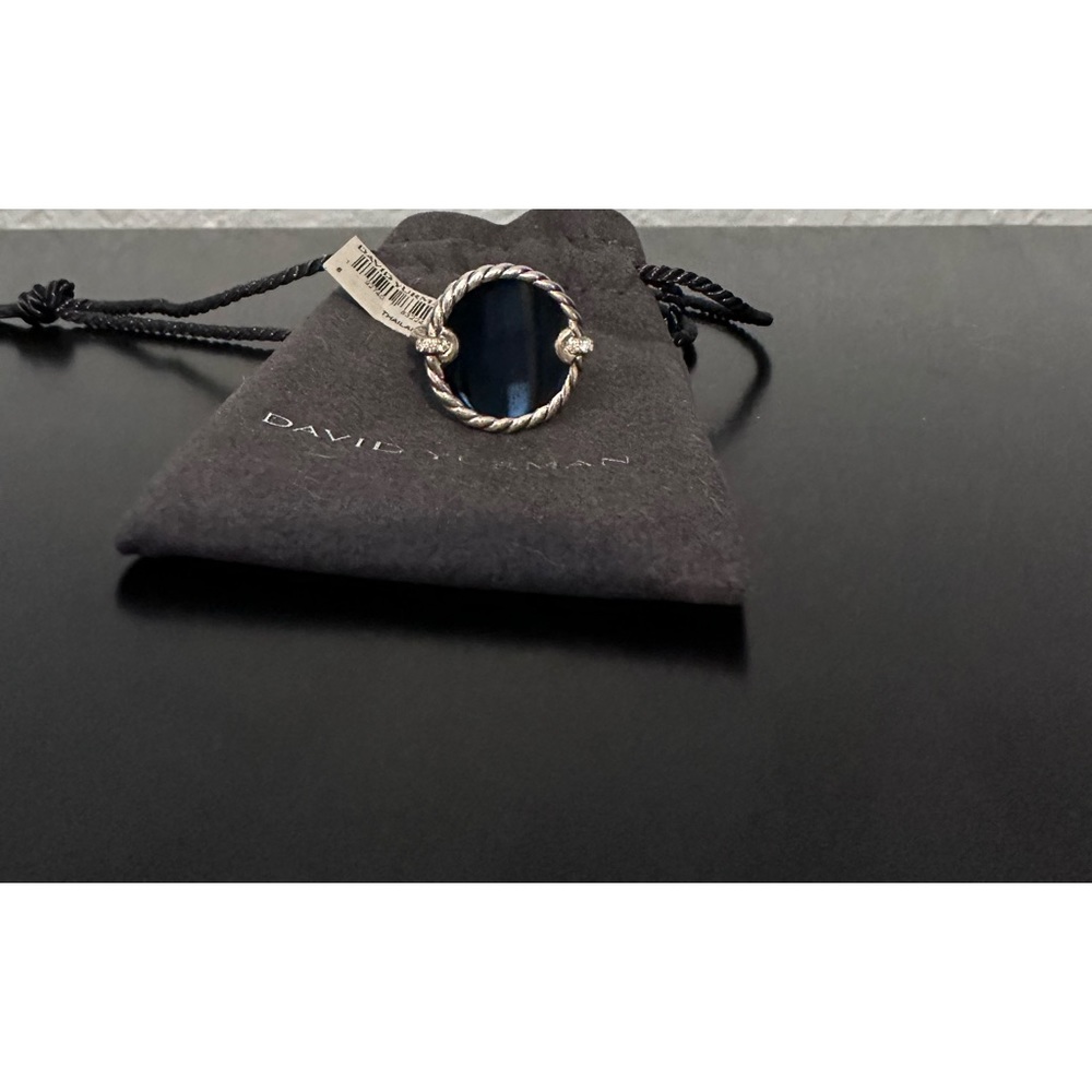 David Yurman Elements Stone & Pavé Diamond Ring